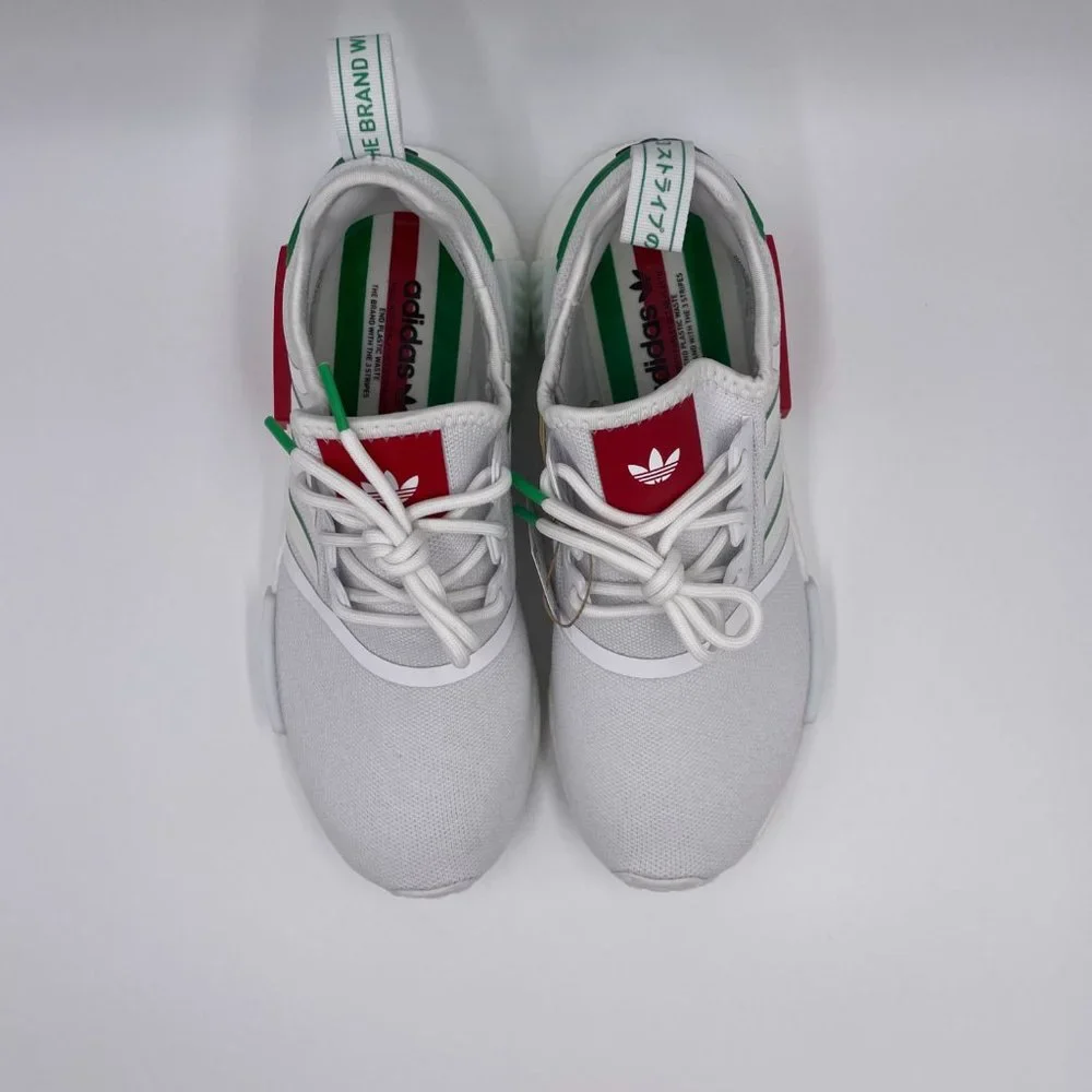 adidas NMD R1 White / Green Womens Shoes